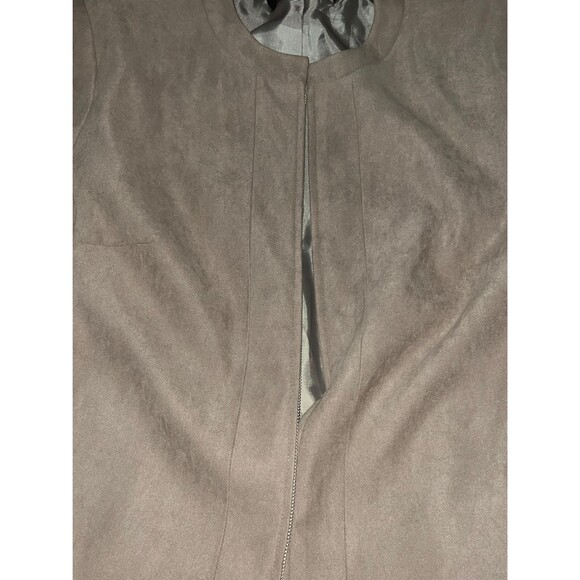 Dress Barn Jacket Size L Grey Suit Outer Long Sleeves Size 14 - Picture 2 of 8